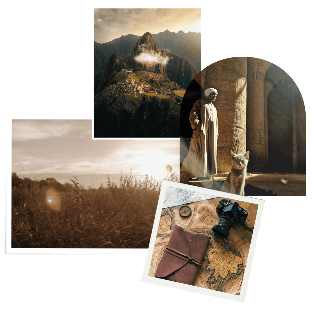 différents paysages de voyages